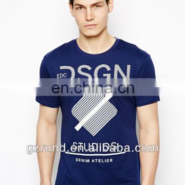 2014 top quality runde T-Shirt With Design for boy and mens Studio Print dry fit chinese supplier custom tshirt model-sc169