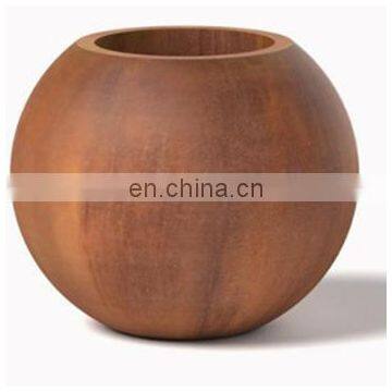 Corten Steel Planters Orb Corten Planters for Garden