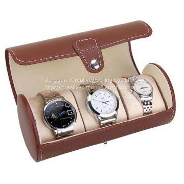 Professional custom high quality travel PU leather watch boxes   travel Watch Boxes   Leather Watch Box Wholesale