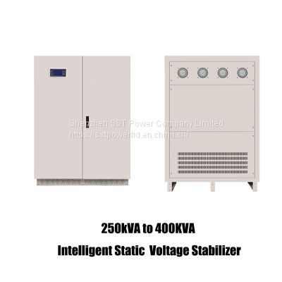100kva static ac automatic voltage regulator/AVR Industrial three phase SCR voltage stabilizer