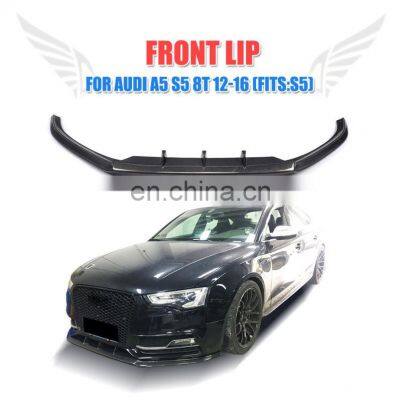 A5 S5 JC-Styling Carbon Fiber Front BUmper Lip Spoiler for Audi S5 2012-2017