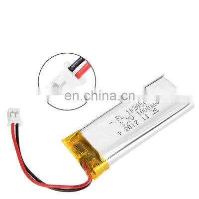 Custom 102050 3.7V 1000mah Lithium Polymer Lipo Battery Cell with Connector