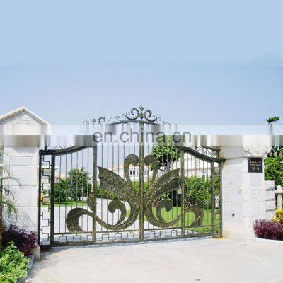 discount wrought iron doors curved sliding main gate design