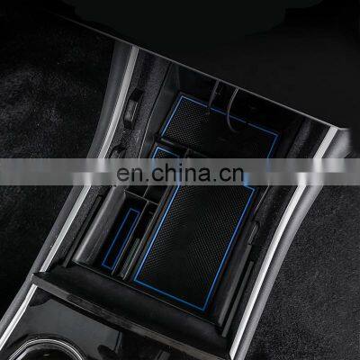 Car Central Armrest Storage Box Car Interior Accessories Console Organizer Box For Tesla Model 3