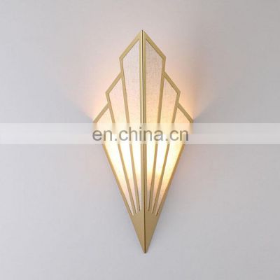 Modern Hotel Bedroom Living Room Gold Brass Decorative Surface Mounted Reading LED Wall Lights