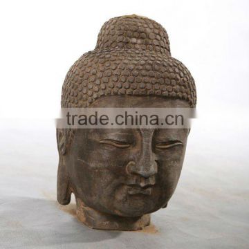Chinese antique stone buddha head statue