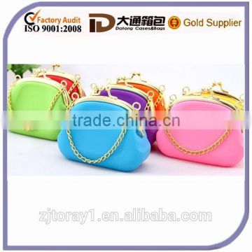 Colorful Oval Silicone Coin Purse Silicone Pouch Bag Coin Wallet