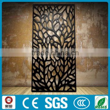 factory low price indoor house elegant black color wrought iron parttion