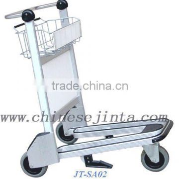 Airport luggage trolley,aluminum alloy,own brake