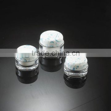 Blue Drop Pattern Cosmetic Packaging Round Face Cream Jar