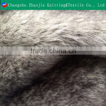 Wholesale wolf polyester artificial fur fabric supplier for Garment and Toy ZJ092