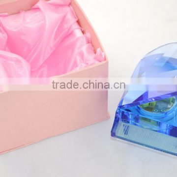 crystal music box with high-end crystal piano shape music box