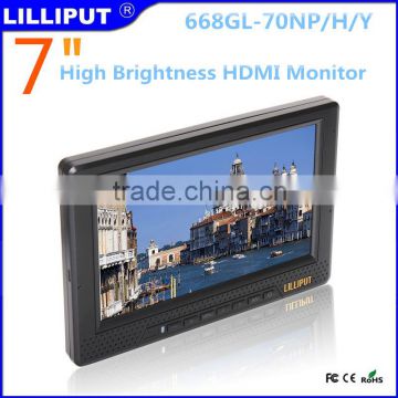 Max 1920*1080 pixels 7 inch Field Monitor With HDMI YPbPr Input