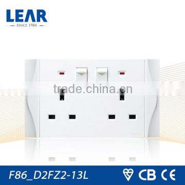 F86 series double swithched socket