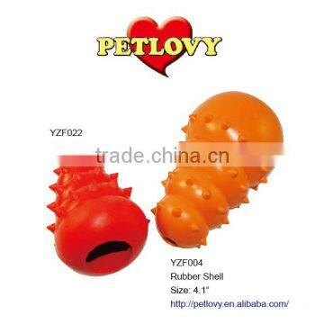 HOT ITEM 3" RUBBER SHELL RUBBER TOY DOG TOY