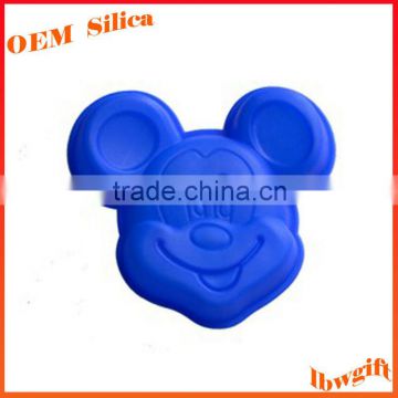 Custom blue silicone chocolate mould FDA kitchenware silicone cake mold