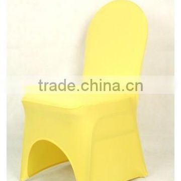 Wedding Spandex Stretch Chair Covers Yellow