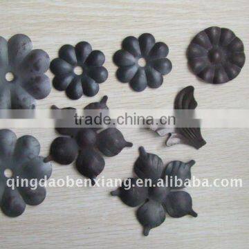 from wrought iron manufacturer decorative part stamping iron flower