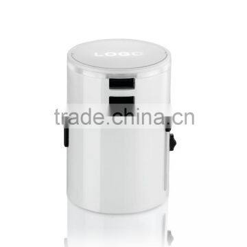 2015 Hot sale Universal Travel Adapter 2 Universal Sockets Covering More Than 150 Countries AU UK US EU