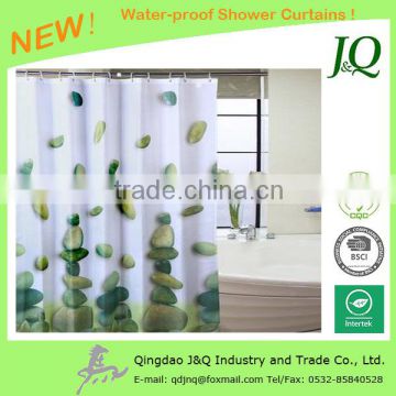 Water Proof High Density Polyester Masculine Shower Curtains