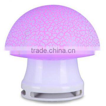 Colorful LED backlight desktop mini mushroom Speakers 3W