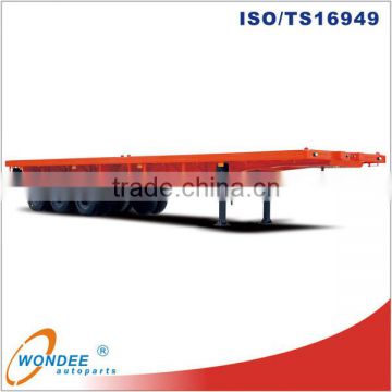 China Factory 3 Axle Flatbed Semi Trailer for Sale