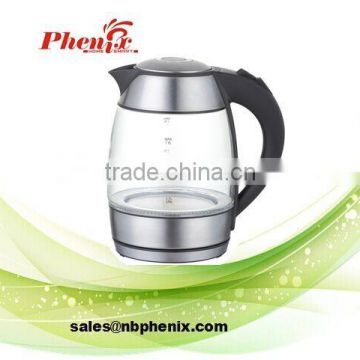1.8L electric tea kettle with glass body