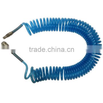 with 10 years experience flexible high quality 1/4' inches colorful PU sprial air tube with quick coupler 10mm*6.3mm