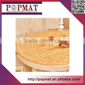wholesale 2017 round dish mat pvc table mat anti-slip table mat