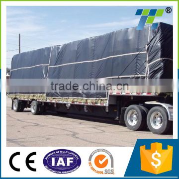 black heavey duty waterproof truck trailer pvc tarpaulin custom vinyl tarps