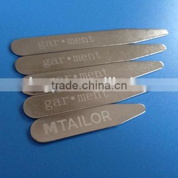 2.25" 2.5" 2.75" 3" Stainless Steel 430 Plated Surface Personalized Collar Stays