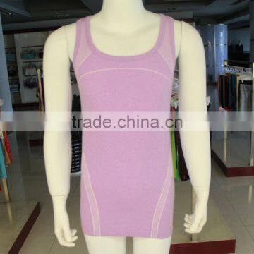 Zhejiang Wanyu Factory Provide Seamless Gym Tank Top