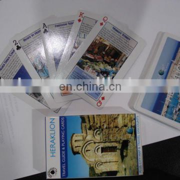Tourist paper playing cards