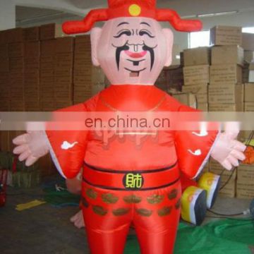 Newest Chinese God Of Fortune inflatable cartoon car-075