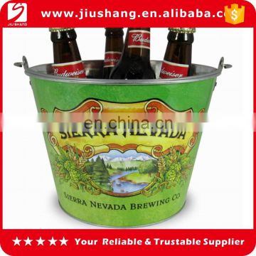 stainless steel beer bottle cooler ice bucket with customized logo