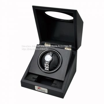 High-end Black rubber paint rotating wooden watch box /watch storage case /watch display cas