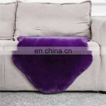 High Quality Bedroom Small 60*90 Purple Colorful Fluffy Fake Fur Carpets And Rugs