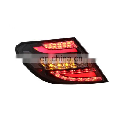 For W204 C180 C200 C260 C300 LED Tail Lighting All Black Color 07-11