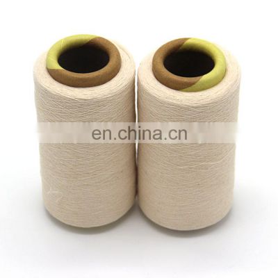 NE 21 white recycled open end cotton polyester  yarn  regenerated yarn