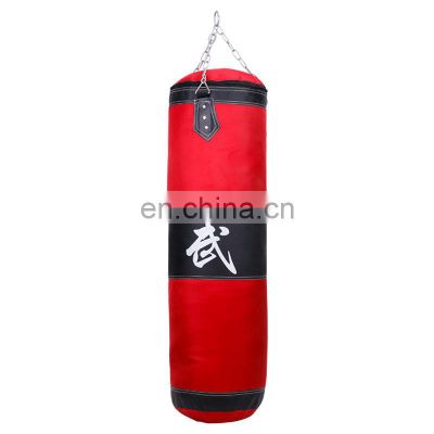 Low MOQ punching hanging boxing sand bag