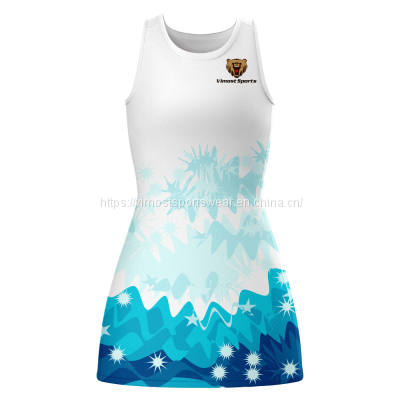 high quality full customized netball dress designed for women