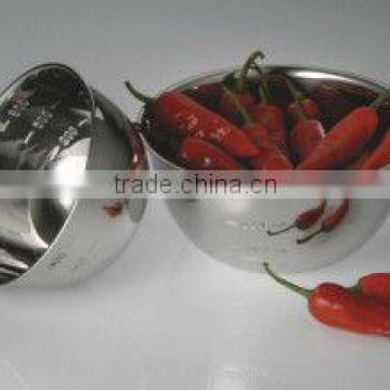 STAINLESS STEEL MEASURING MIXING BOWLS