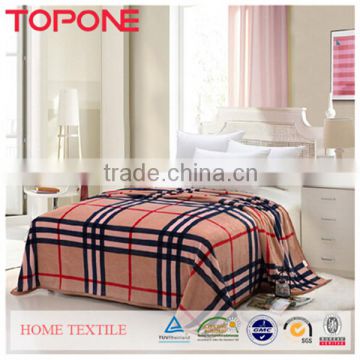 Blanket Factory China Plaid Fabric Airline Blanket