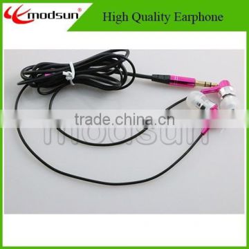 High quality metal earphone for mobile phone