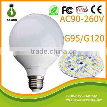 G95 LED BULB 15W BULB LIGHT ALUMINUM + plastic led bulb ce rohs e27 save lamp                        
                                                Quality Choice