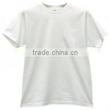 Dyed plain white t shirts cotton unisex round neck t shirts