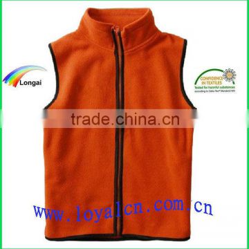 orange lady fleece vest