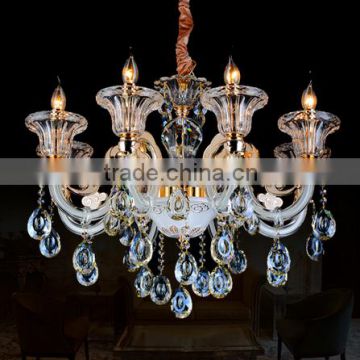 Continental Gold K9 glass crystal lamp living room lamp chandelier wedding candles Alice