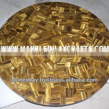 Tiger Eye Stone Tables Tops