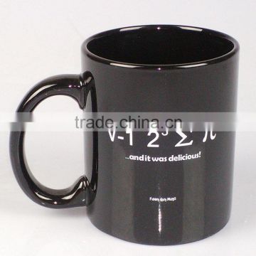 Promotional black Ceramic cups / mugs, Customized ceramic coffee mugs, Desk mugs, Drinking mugs, PTM1266